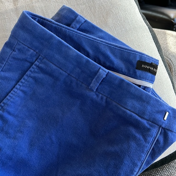 Women’s Banana Republic size 16 Ryan style blue Corduroy pants - Picture 2 of 2